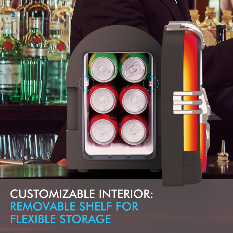 Frigidaire Proscan, 6 Can/4 Liter Light Up Jukebox Bluetooth